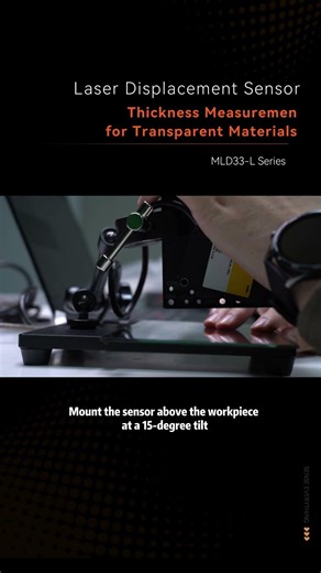 How to Measure Transparent Glass Thickness with 1 Micron Precision | MLD33-L Laser Sensor #sensors