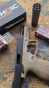 Anechoic Pipsqueak Suppressor on a Taurus TX-22