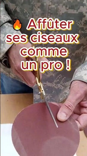 🔥 Affûter ses ciseaux comme un pro ! #shorts #ciseaux #comment
