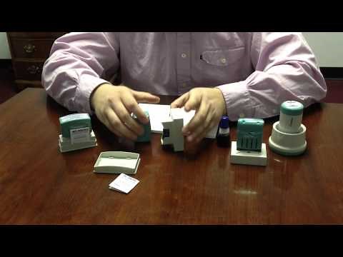 Reinking Xstamper branded ink