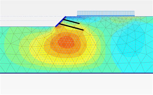 Plaxis-2D边坡变形建模计算（静音版）