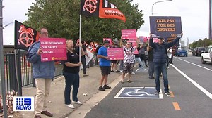 Bus strike action causing chaos across our city today, with a 24-hour stoppage well underway. 🚌 #9News | Weeknights at 5.30pm | 9 News Gold Coast