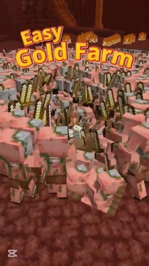 Unlimited Gold Farm in Minecraft 😳