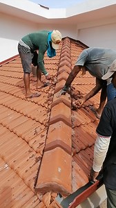 Roof ridge and hip capping done using red-colored cement-sand mortar 🏠🔴 Sealed for durability, protection & elegant finish against all weather elements ☀️🌧️ #EngPiumalPathirana #PiumalPathirana #RoofWork #RidgeCapping #HipCapping #CementMortar #ConstructionUpdate #WeatherProtection #RedMortarFinish #SiteProgress | Eng. Piumal Pathirana