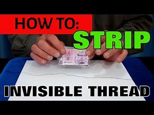 How To Strip Invisible Thread - MagicTricks.com
