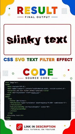 Create Amazing SVG Text Filter Effects with Pure CSS & HTML #css #svg #text #filter #effect #coading