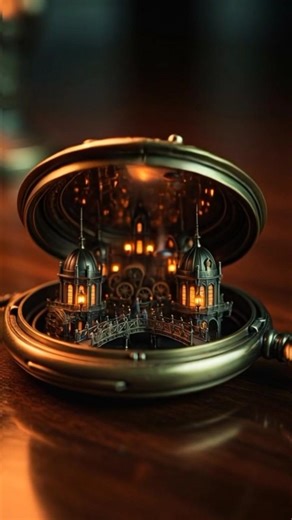 A Miniature World in a Pocket Watch! 🤯Watch still end😱😱
