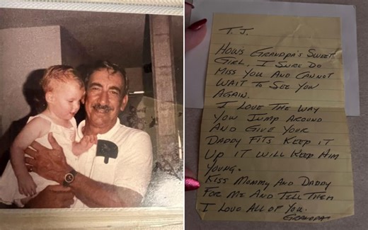 Woman finds letter grandpa hid 23 years ago—what it says changes everything