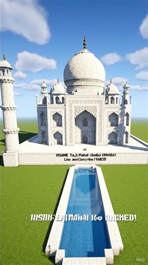 [#11] 🕌 Taj Mahal Built in Minecraft in a Dizzying 8 SECONDS! #TajMahal