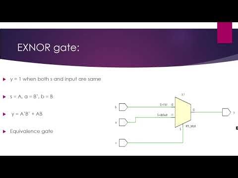 XNOR gate using 2x1 MUX