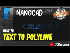 NanoCAD How To Text To Polyline