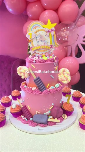 Candyland Unicorn 2-Tier Cake Ideas