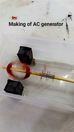 AC Generator Project Making #ganeshelearning