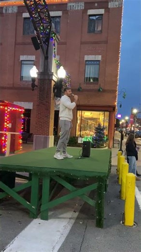 Preaching the Gospel Open Air on Main Street