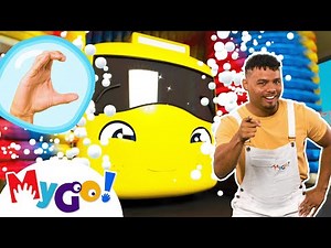 Car Wash Song! 🚗 Learn to Sign Vehicles | MyGo! | Learn ASL & Baby Sign Language for Kids