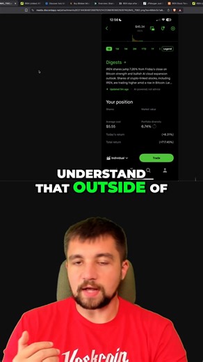 A small investment turned into a big win! This person shares a recent success to show how trading and investing can pay off. They'll break down both the Bitcoin mining and AI aspects of this company. Tag someone who needs to see this! #investing #stocks #Bitcoin #AI #trading | VoskCoin