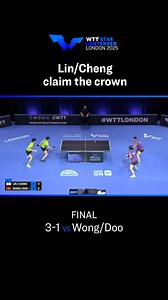 22K views · 429 reactions | Amazing run for the Mixed Doubles Champions!‍↕️ Cheng I-Ching and Lin Yun-Ju pull off an incredible win against No. 2 Seeds Wong Chun Ting and Doo Hoi Kem here at #WTTLondon! #TableTennis | World Table Tennis | Facebook