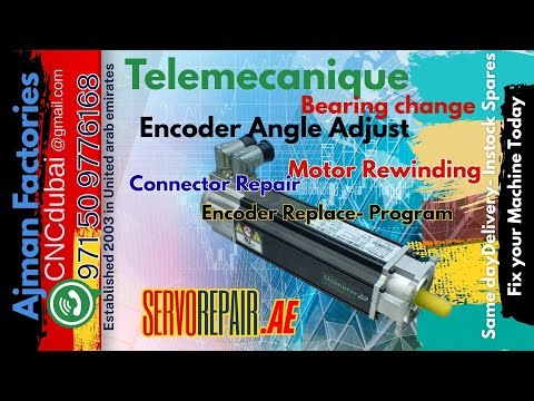 Telemecanique Bearing change Encoder Angle Adjust Rewind Connector Repair Encoder Replace Local UAE