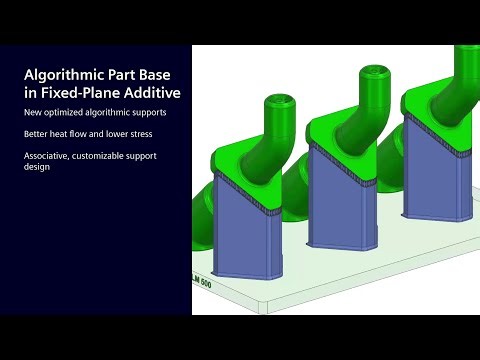 Algorithmic Part Base in NX Fixed-Plane Additive