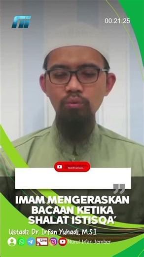 IMAM ENCOURAGES REcitation DURING ISTISQA' PRAYER | Ustadz Dr. Irfan Yuhadi, M.S.I