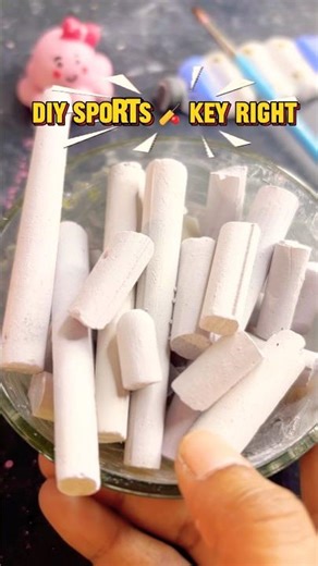 Diy Sports 🏏 key ring | chalk art | CrafterRits | #diy #artscraft #chalkart #CrafterRits #shorts