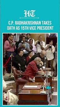 C.P. Radhakrishnan Officially Becomes 15th Vice President of India | #shorts