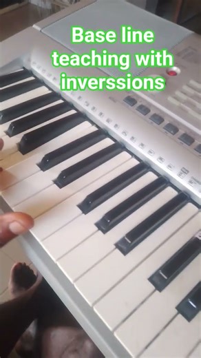 base line tutorial with inverssion #piano #shorts #music