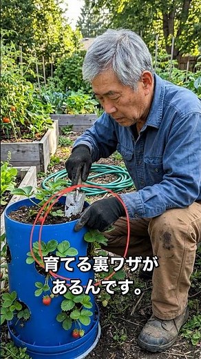 1回植えるだけで春じゅう収穫！ペットボトルでイチゴ30株