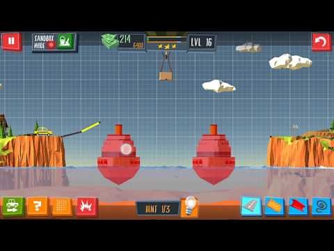 Build a Bridge Level 16 Android 3 star Walkthrough