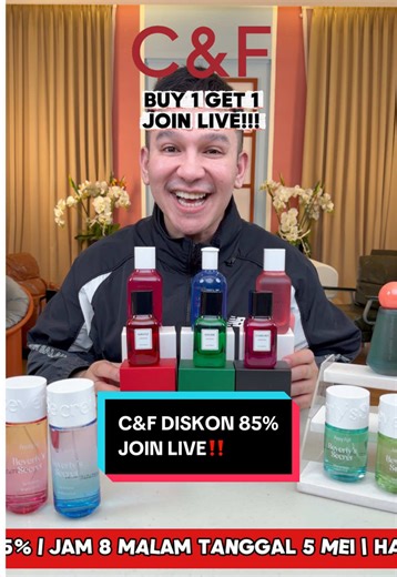 YEYY AKU HAPPY BANGET LIVE BAWAIN PRODUK-PRODUK C&F‼️ AKU BAKAL AMBYARIN PRODUKNYA KHUSUS DI LIVE AKU YA🫶 JANGAN SAMPAI KEHABISANNNNN 🤩 #cnf #cnfparfurm #parfurm #jordionsu