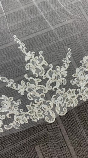 Stunning Shiny Beaded Wedding Veil for 2026 Brides