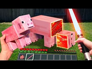 Minecraft in Real Life POV 🤢 創世神第一人稱真人版 Realistic Texture Pack