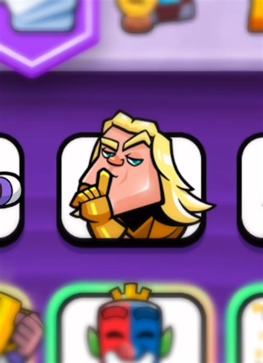 Golden Knight Ratio Emote in Clash Royale