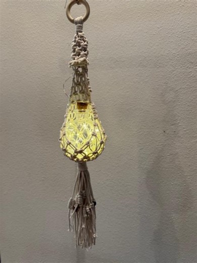 Macrame Globe Lantern, Macrame Basket Hanger With Battery Holder for Light - Etsy