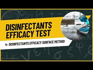 Disinfectants efficacy test by surface method