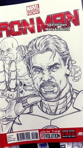 Original IronMan and Avengers sketch #drawing #art #ironman #marvel #avengers