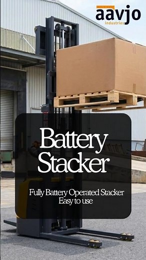 1500 KG Fully Battery Operated Stacker | Electric Pallet Stacker for Warehouse & Factory | Stacker
