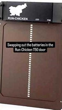 Run-Chicken T50 battery swap #backyardchickens #chickencoop
