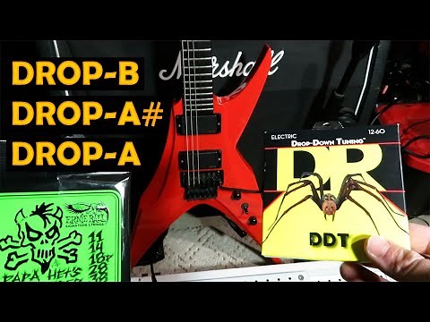 DR DDT Guitar Strings - Drop Tuning with 12-60 Gauge - Review