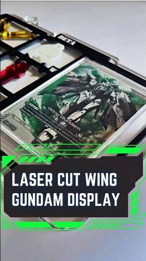 WING GUNDAM TCG WALL DISPLAY! Laser Cut Model Kit Runner-Inspired