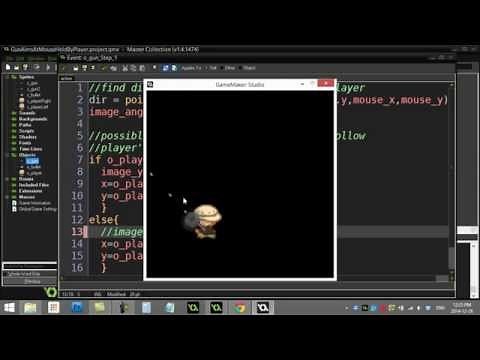 GameMaker How To Gun Aims At Mouse And Follows Player