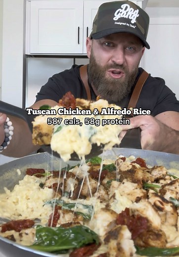 Tuscan Chicken & Creamy Rice Recipe for Meal Prep