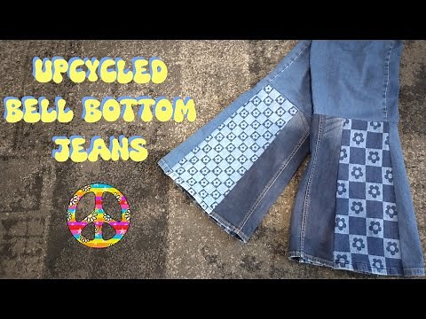 How I Upcycled my Old Jeans into awesome Bell Bottoms