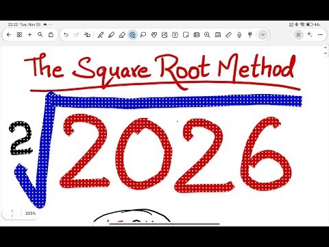 Square root of 2026 | Happy New year 2026 | square root by long division method | welcome 2026