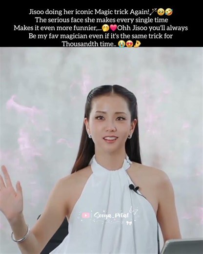 Jisoo showed her iconic Magic trick🪄😭💗 #jisoo #kimjisoo #blackpink #trending