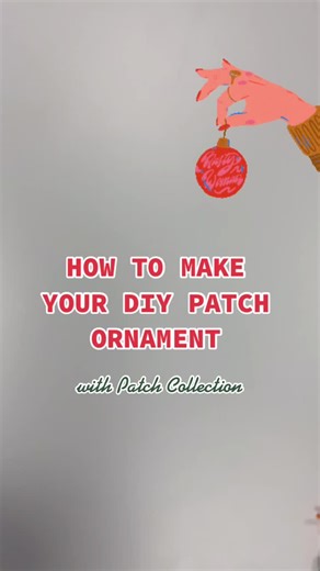 How to make a DIY patch ornament! #diy #diychristmasdecor #christmascountdown2020 #patches #FallGuysMoments #FamilyRecipe #fyp #crafty #crafts