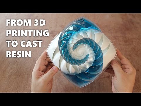 Creating a Sculpture: Innovative Resin Technique with 3D Printing