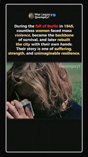 The Untold Fate of Berlin’s Women, 1945 #ww2 #shorts