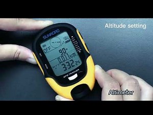 Sunroad multifunction GPS altimeter ALTIMETER function introduction