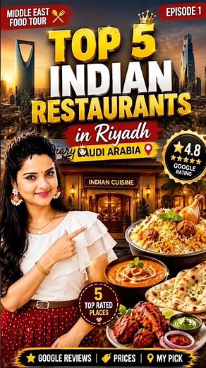 Top 5 Indian Restaurants in Riyadh | Best Indian Food in Saudi Arabia
